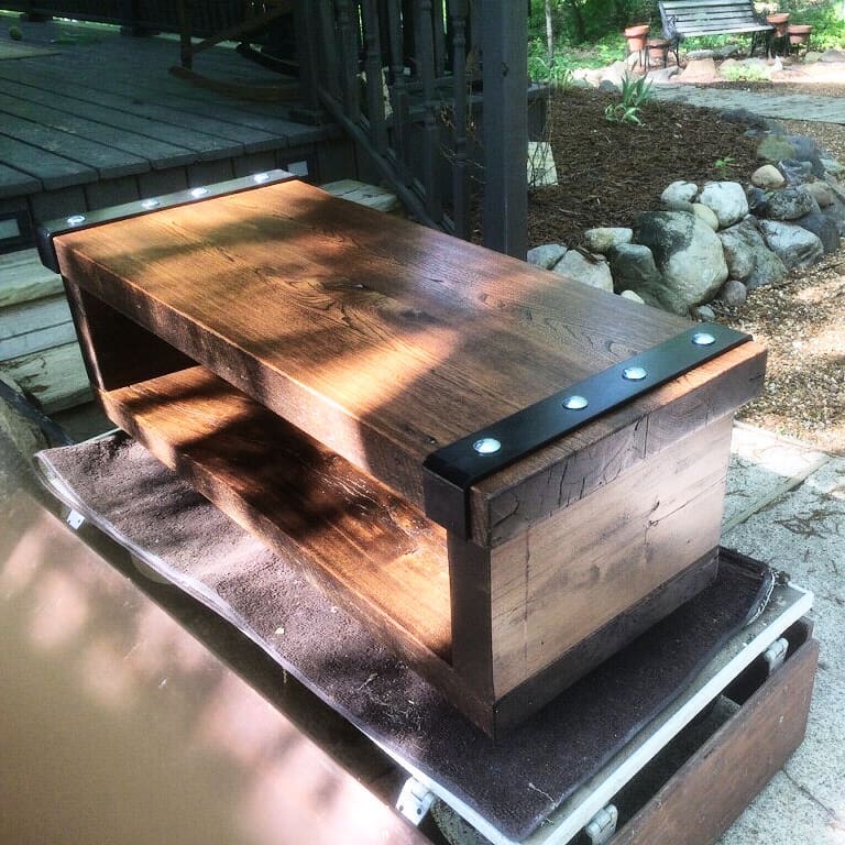 Two barnwood benches without a wood stain