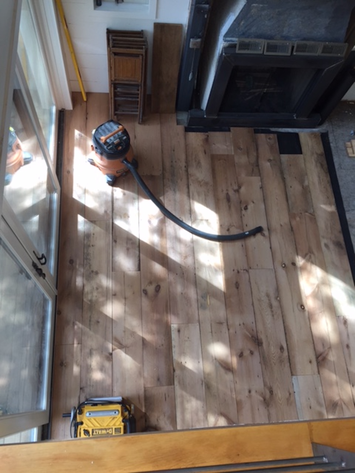 Custom milled flooring for a customer's vacation home