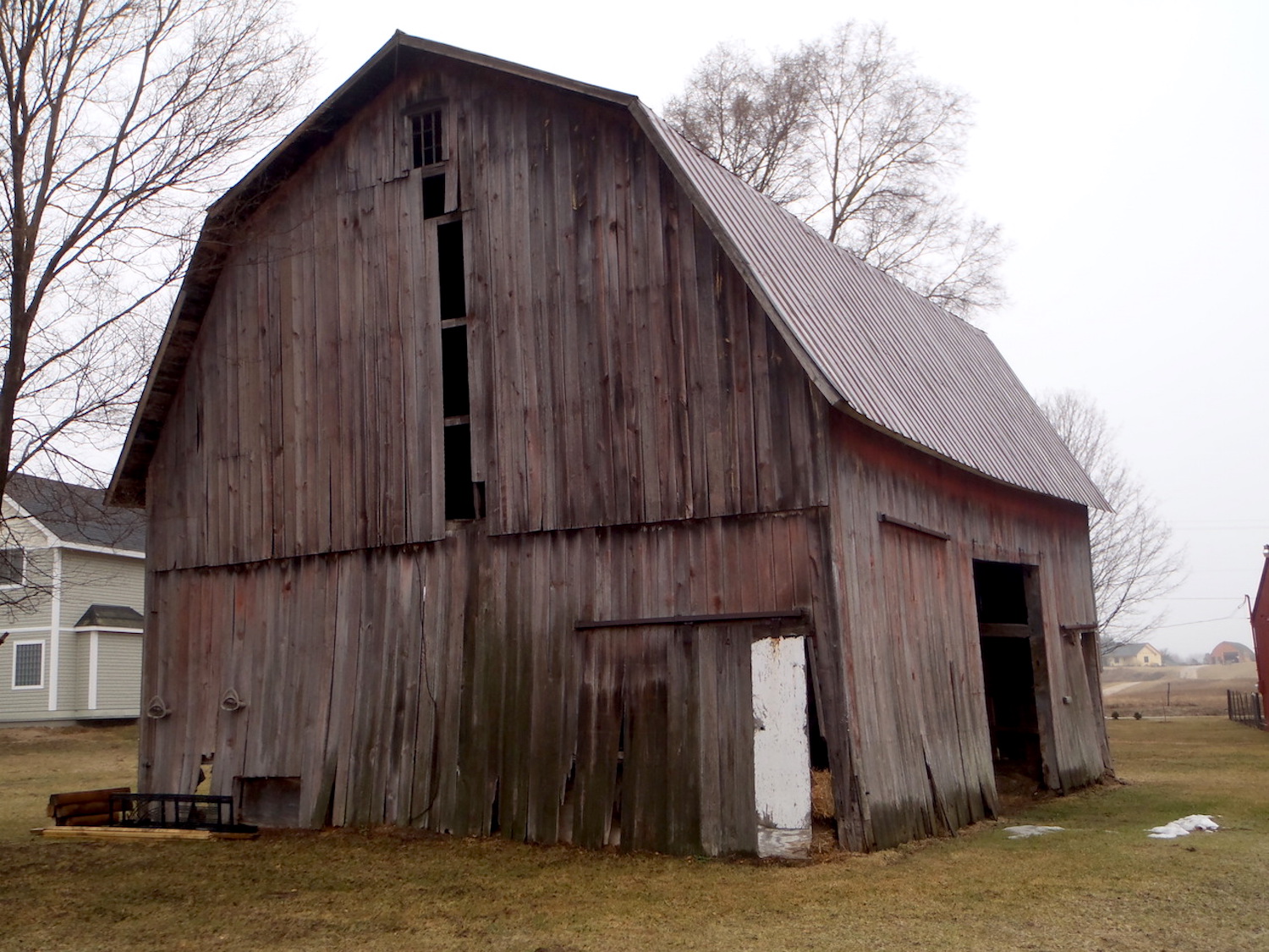 A red barn in Michigan that is over 100 years old